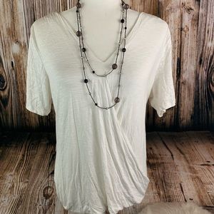Maternity White Blouse Women’s T-Shirt Top Medium